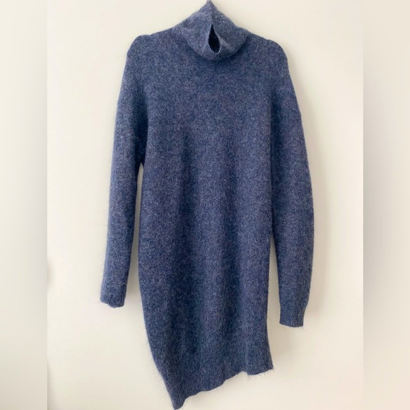 ACNE STUDIOS Daija Mohair Turtleneck Sweater Dress - Picture 3 of 9